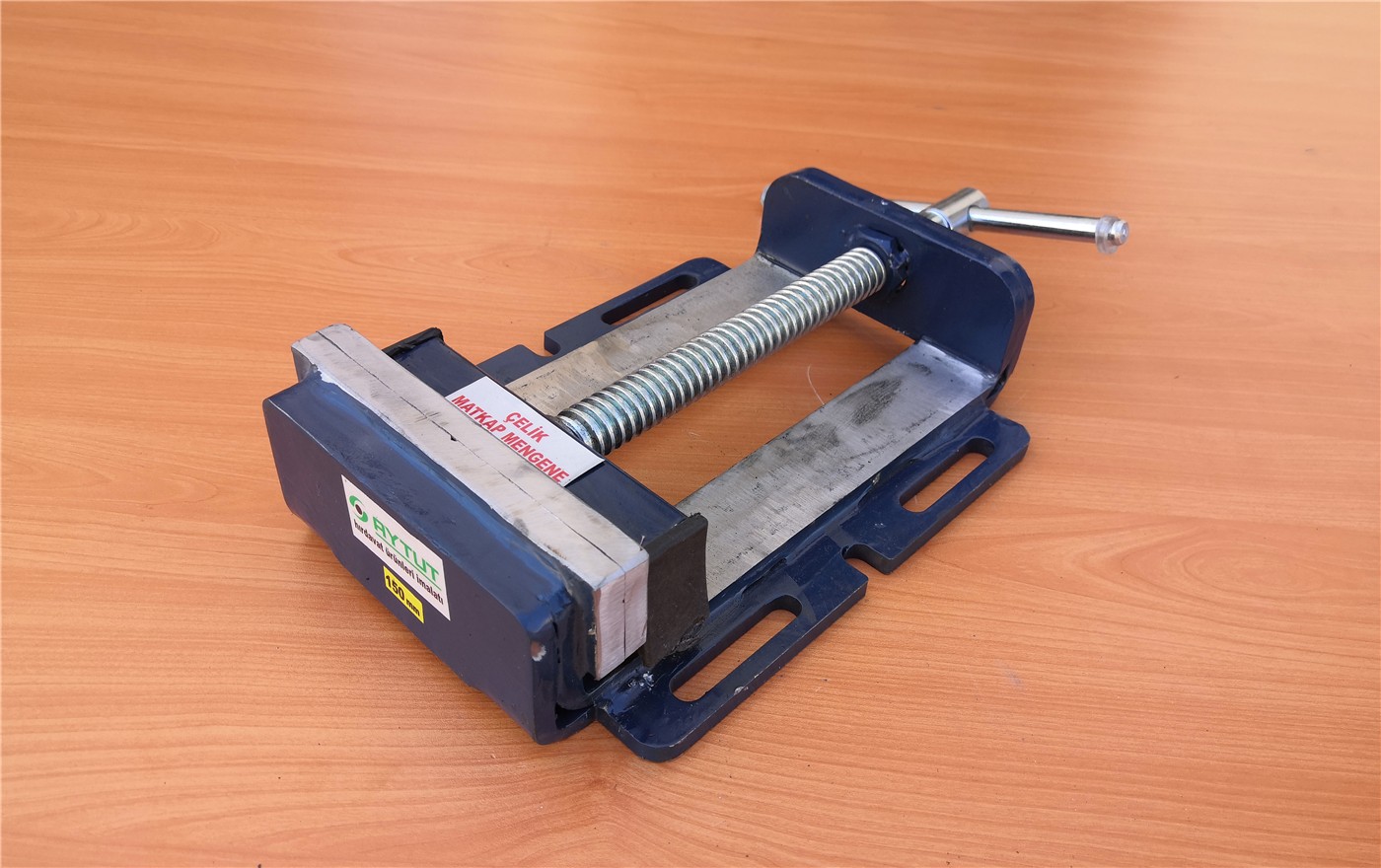 Steel drill press vice, 150 mm example model, photo 1