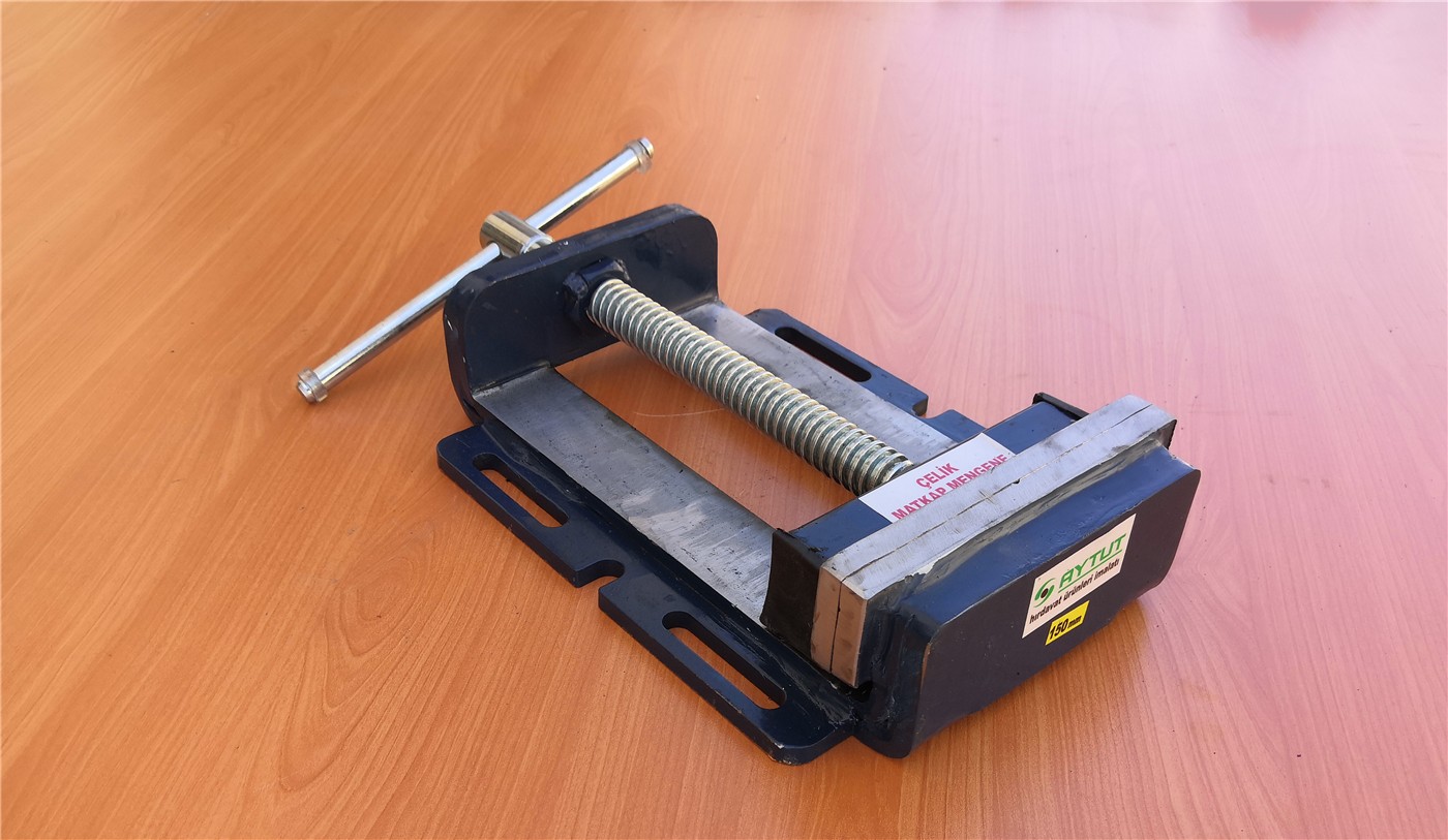 Steel drill press vice, 150 mm example model, photo 3